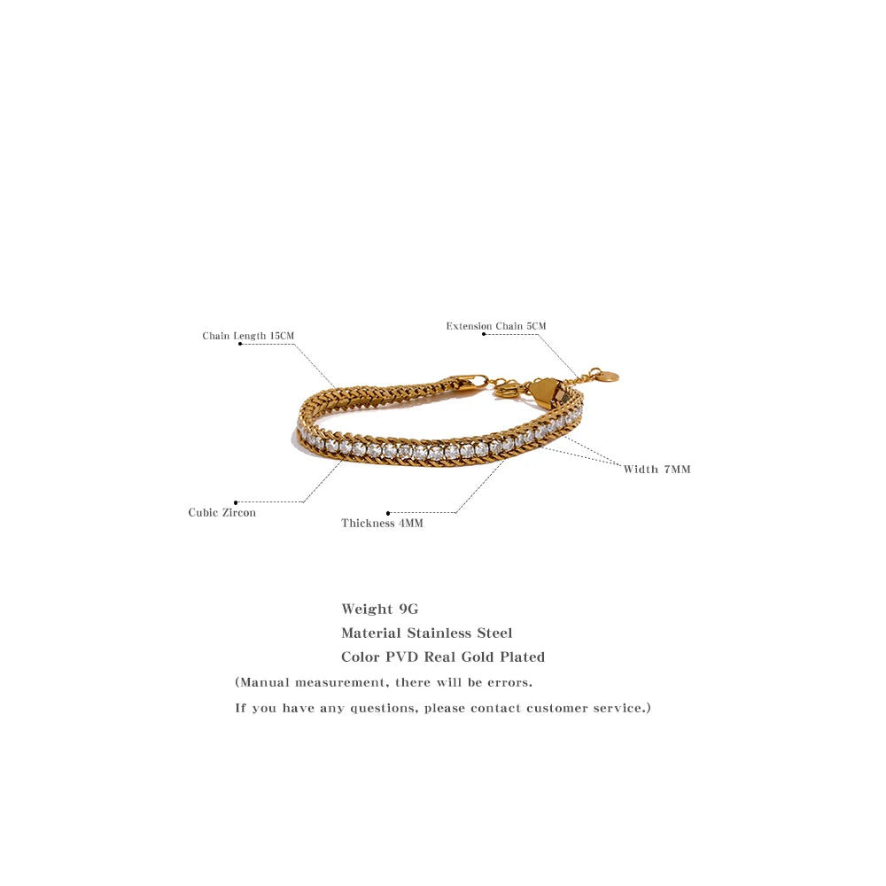 Bracelet chaîne en or Aurora Glow