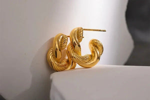 Twisted Glam Geometric Hoops - TM & Co. Jewels