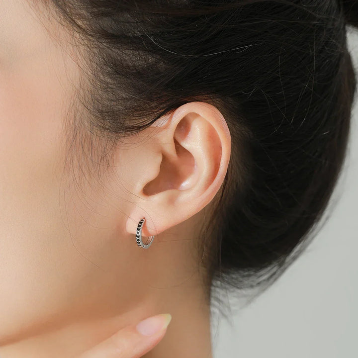 Edgy Enamel Silver Set - TM & Co. Jewels