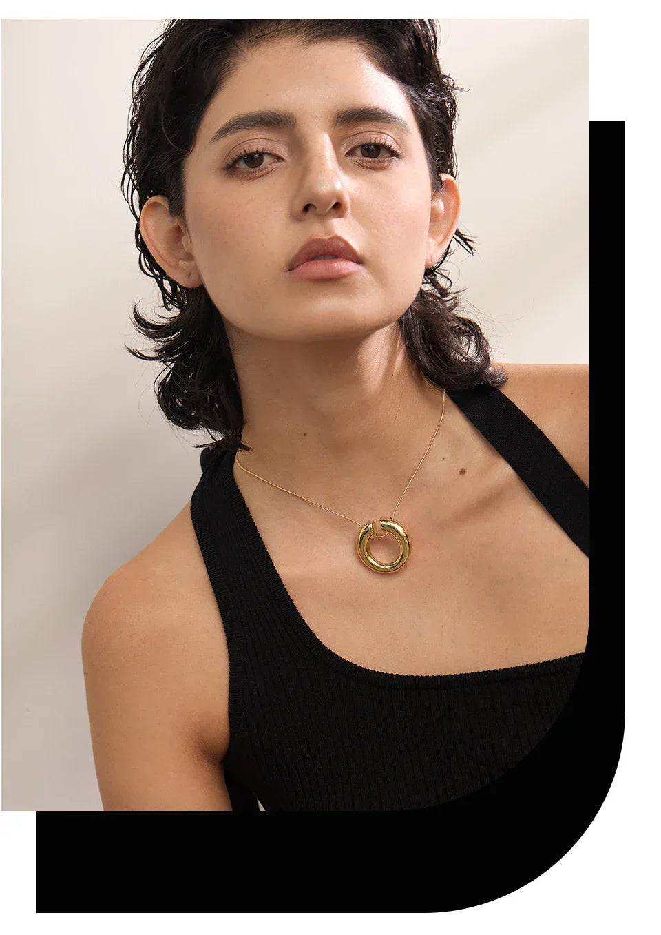 Golden Arc Necklace - TM & Co. Jewels