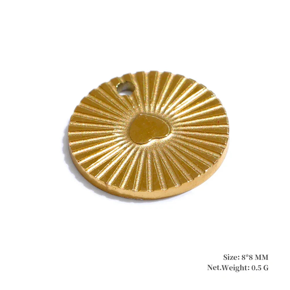 Metal Leaf Flower Star Palm Golden Drop Handmade DIY Stainless Steel Casting Jewelry Accessories