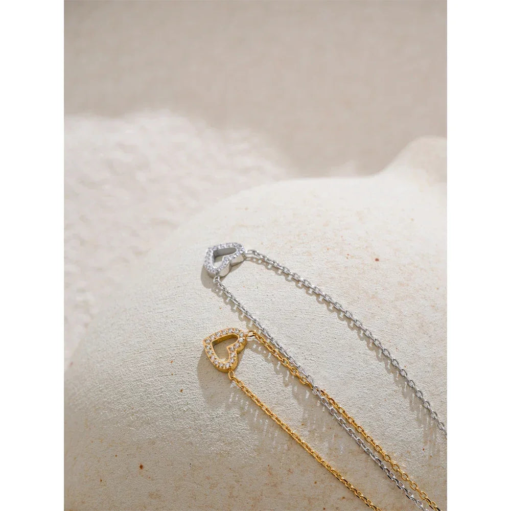 Hollow Heart Necklace - TM & Co. Jewels