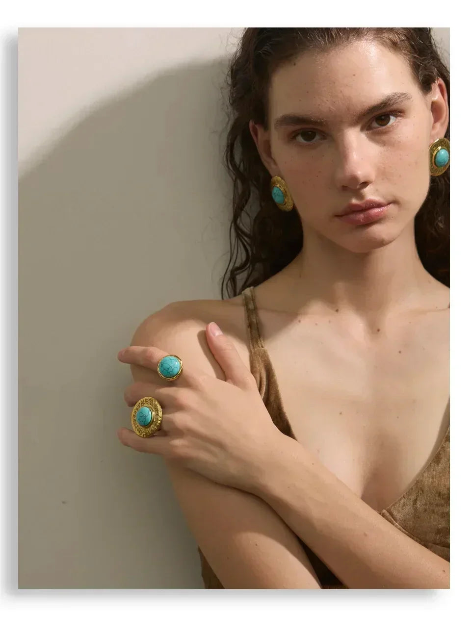 Turquoise Geometry Vintage Jewelry Set