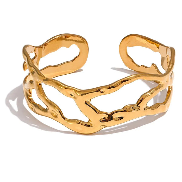 Gold Vine Cuff Bracelet
