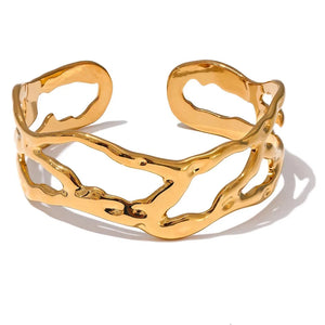 Gold Vine Cuff Bracelet
