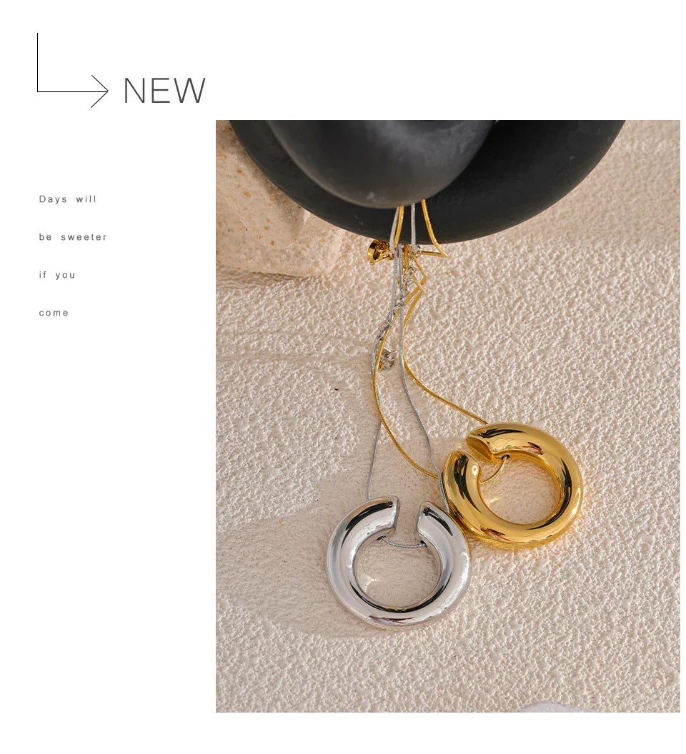 Golden Arc Necklace - TM & Co. Jewels