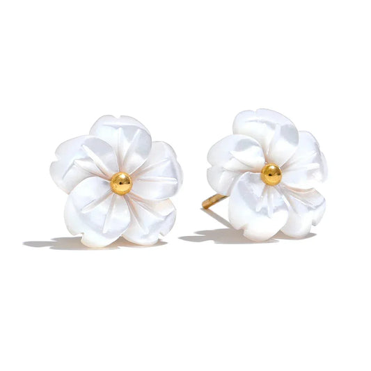 Shell Petal Earrings - TM & Co. Jewels