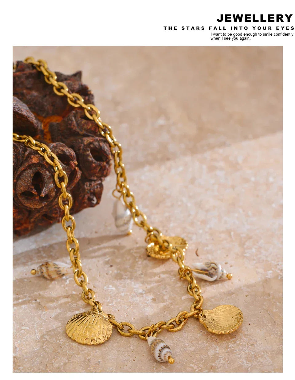 Gilded Shell Pendant