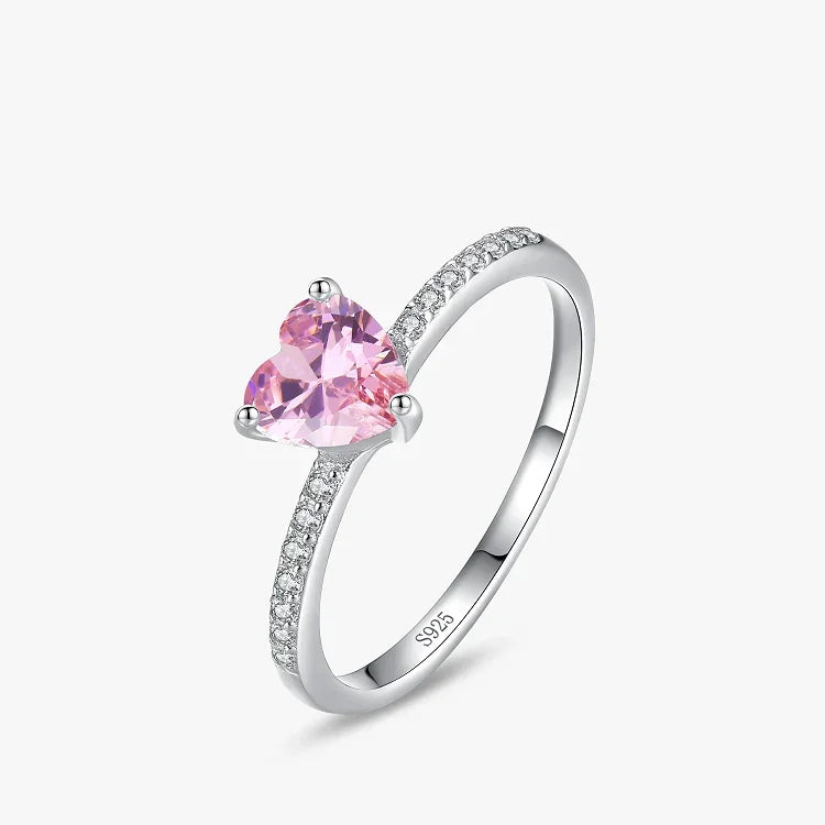 Rosy Charm Heart Ring - TM & Co. Jewels