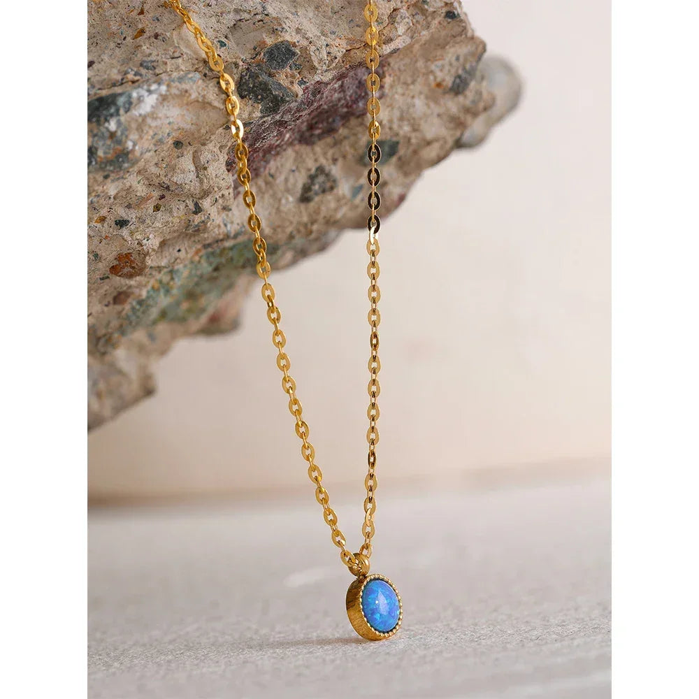 Celestial Blue Pendant Necklace - TM & Co. Jewels