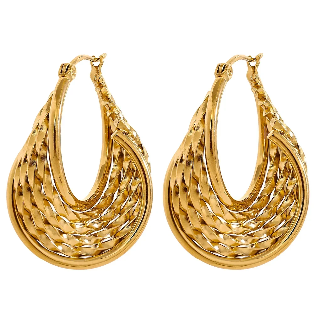 Vogue Twist Hoops - TM & Co. Jewels