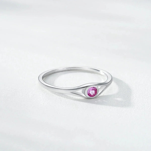 Ruby Bliss Silver Ring - TM & Co. Jewels