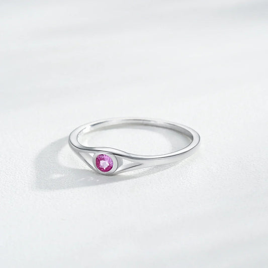 Ruby Bliss Silver Ring - TM & Co. Jewels