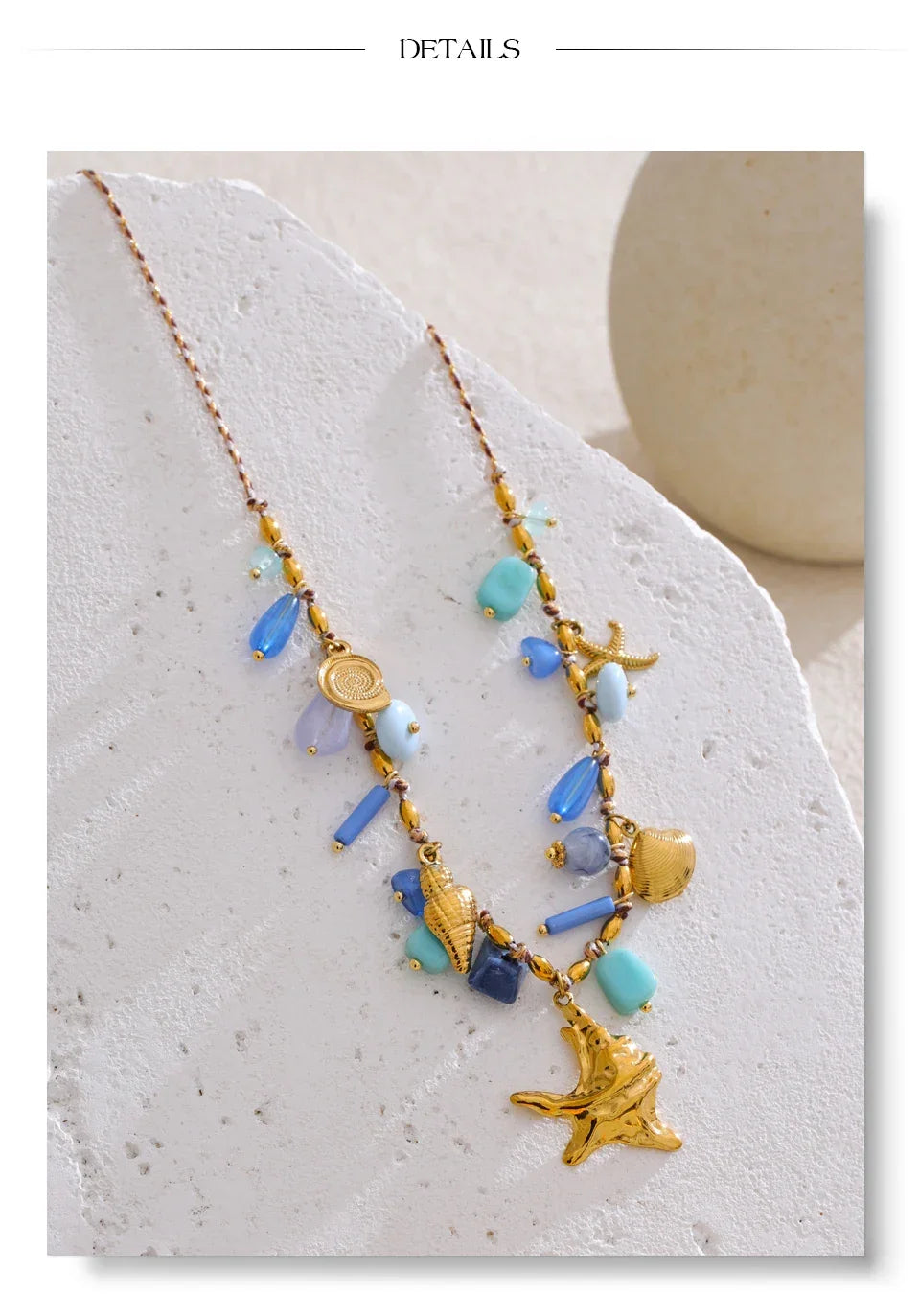 Starfish Kisses Charm Necklace