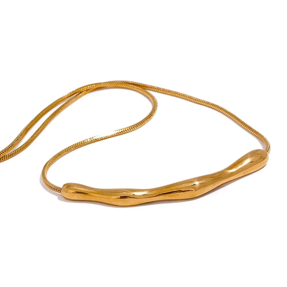 Golden Flow Necklace - TM & Co. Jewels