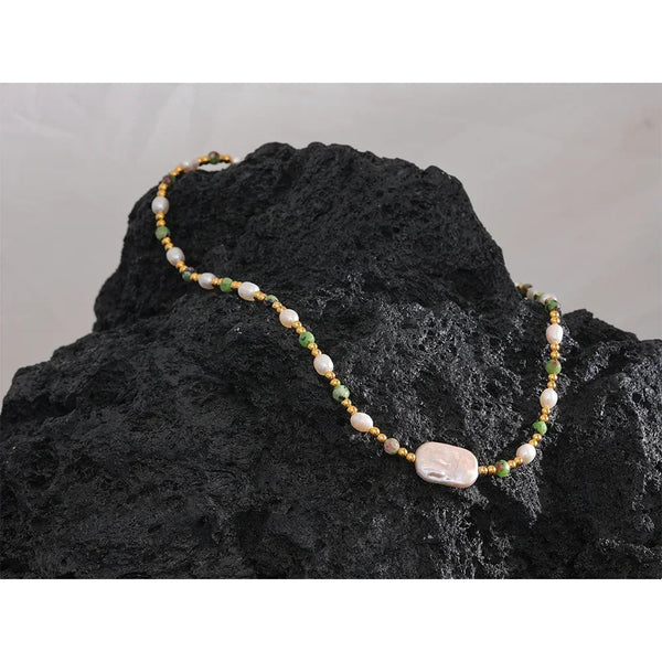 Terra Pearl Necklace - TM & CO. JEWELS 