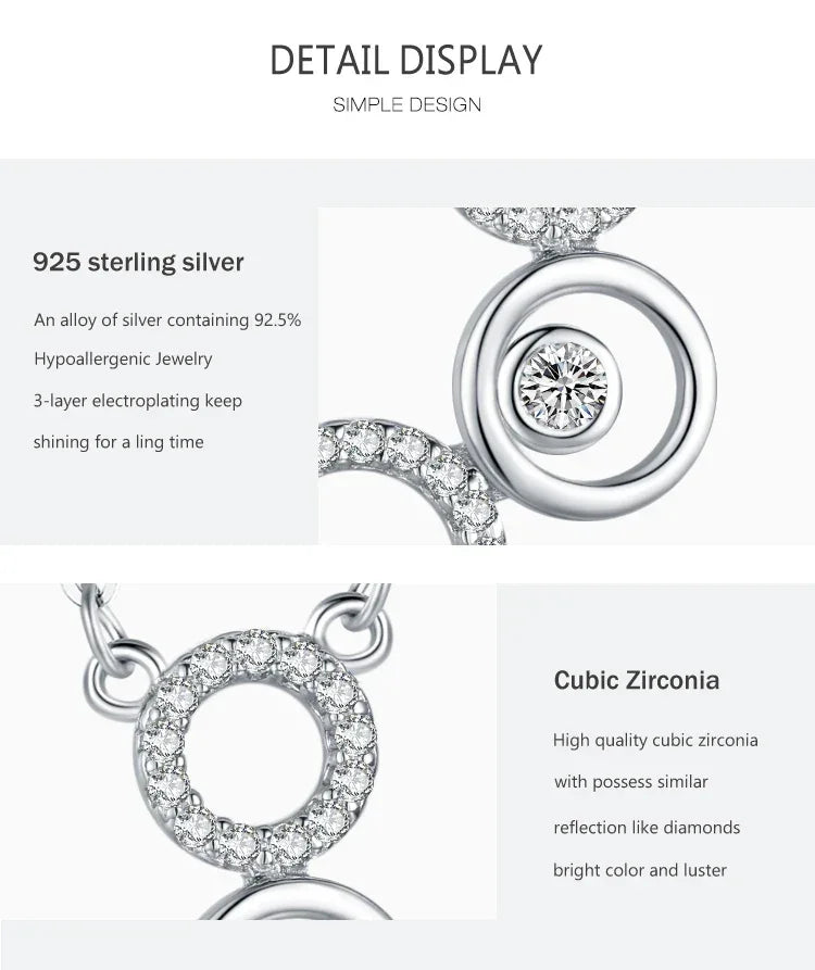 Shining CZ Bubble Pendant Necklace - TM & Co. Jewels