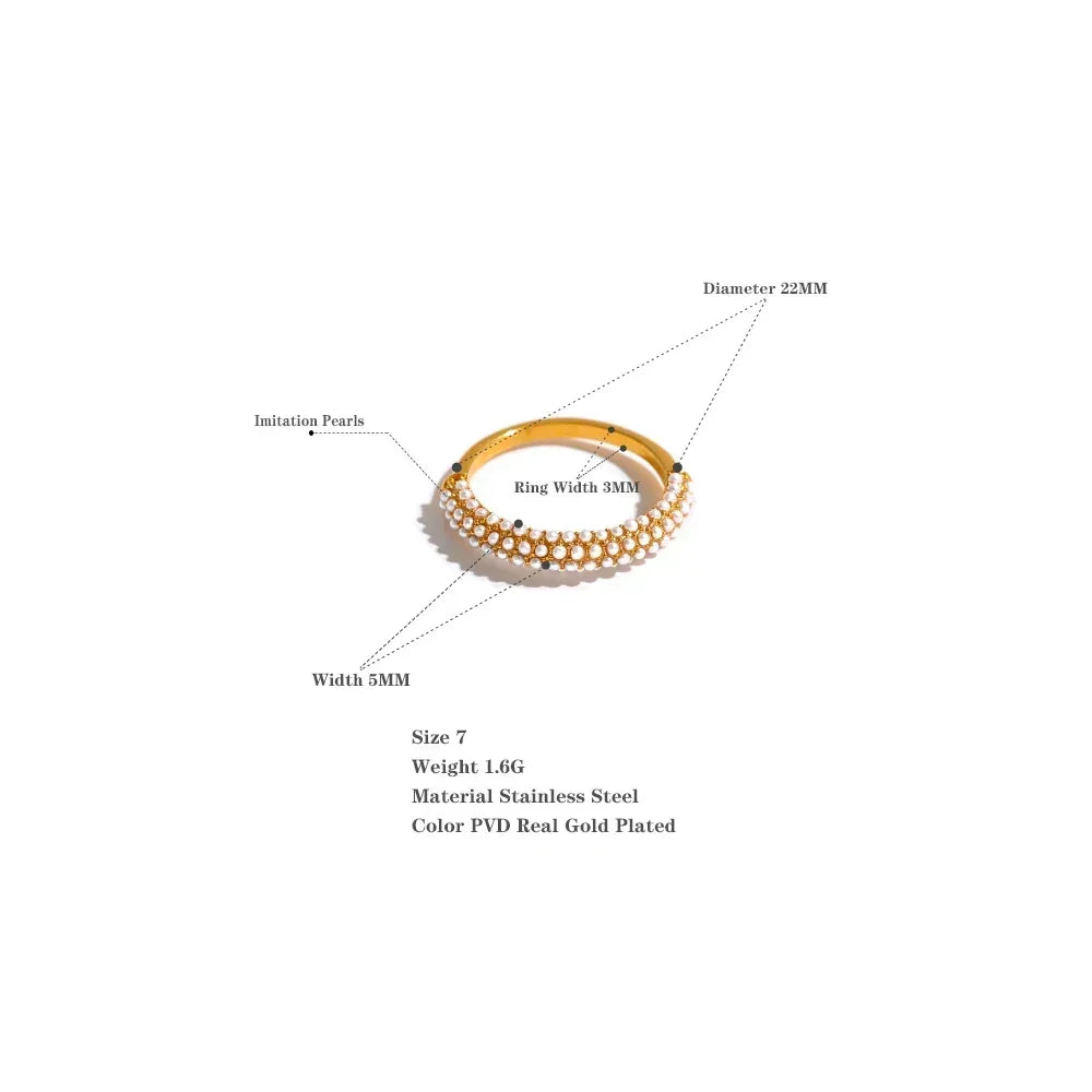 Chic Gold-Plated Charm Ring - TM & Co. Jewels