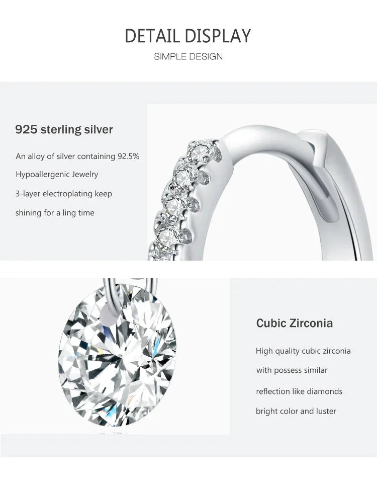 Sparkle Halo Hoops Earrings - TM & Co. Jewels