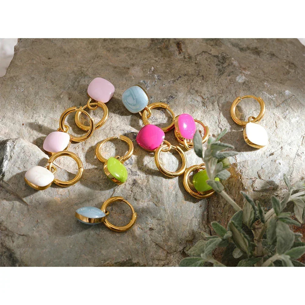 Cleo Cube Hoops - TM & Co. Jewels