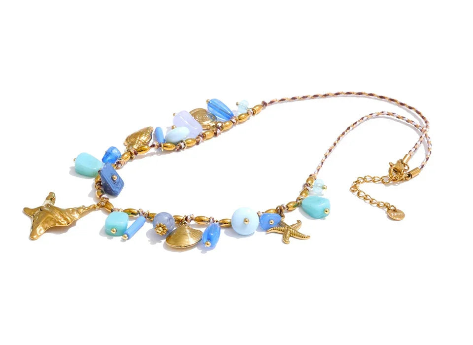 Starfish Kisses Charm Necklace
