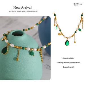 Mirage Green Zircon Collar - TM & CO. JEWELS 