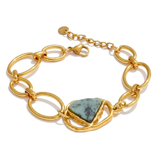 Slate Stone Link Bracelet