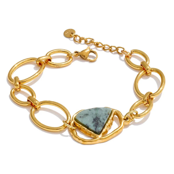 Slate Stone Link Bracelet