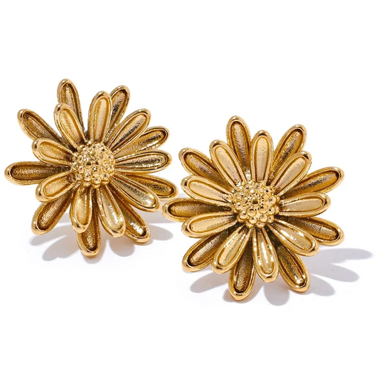 Elegant Bloom Flower Studs - TM & Co. Jewels