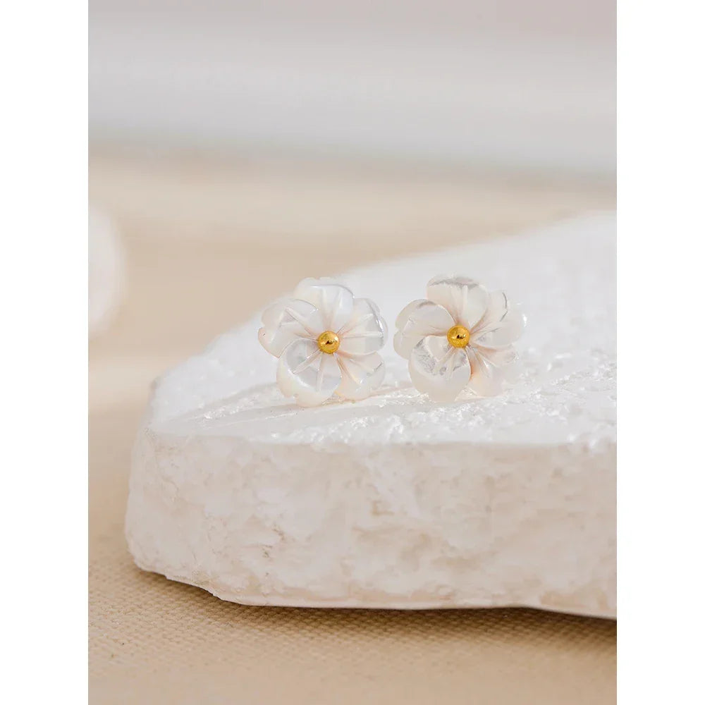 Shell Petal Earrings - TM & Co. Jewels