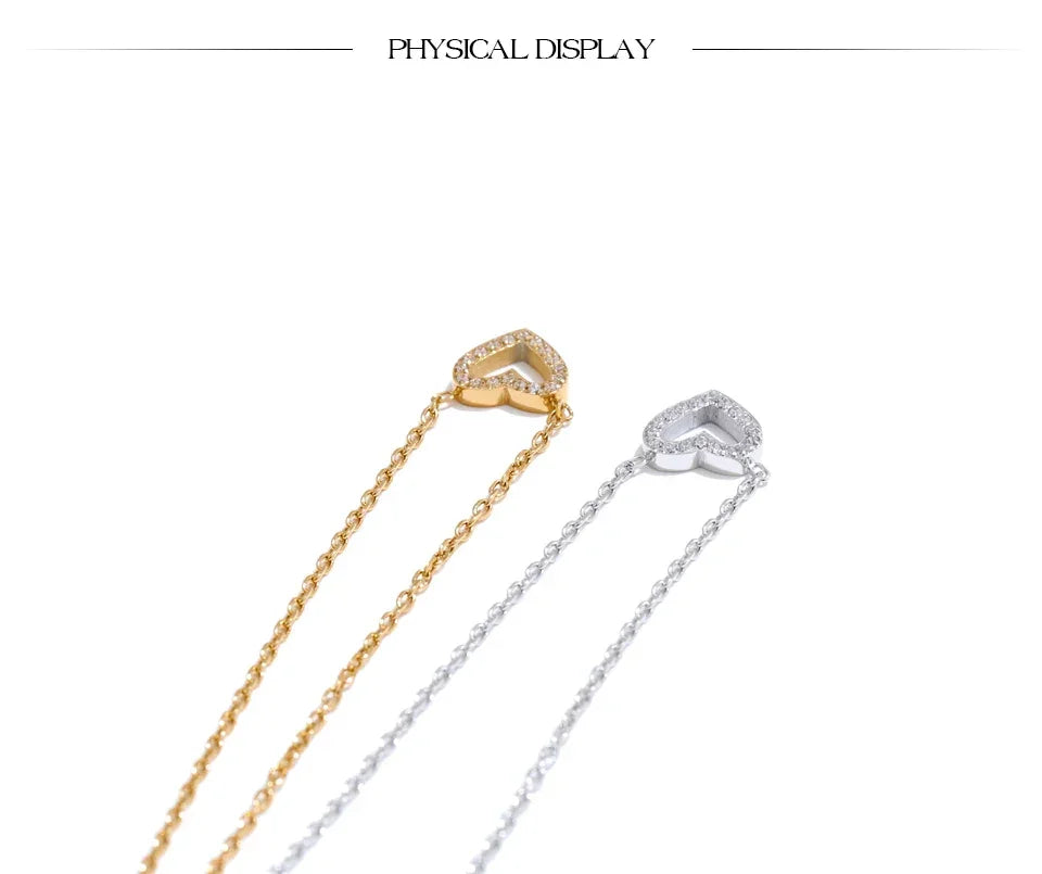 Hollow Heart Necklace - TM & Co. Jewels