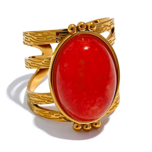 Sunset Cabochon Ring