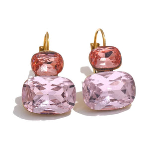 Crystal Tier Drop Earrings