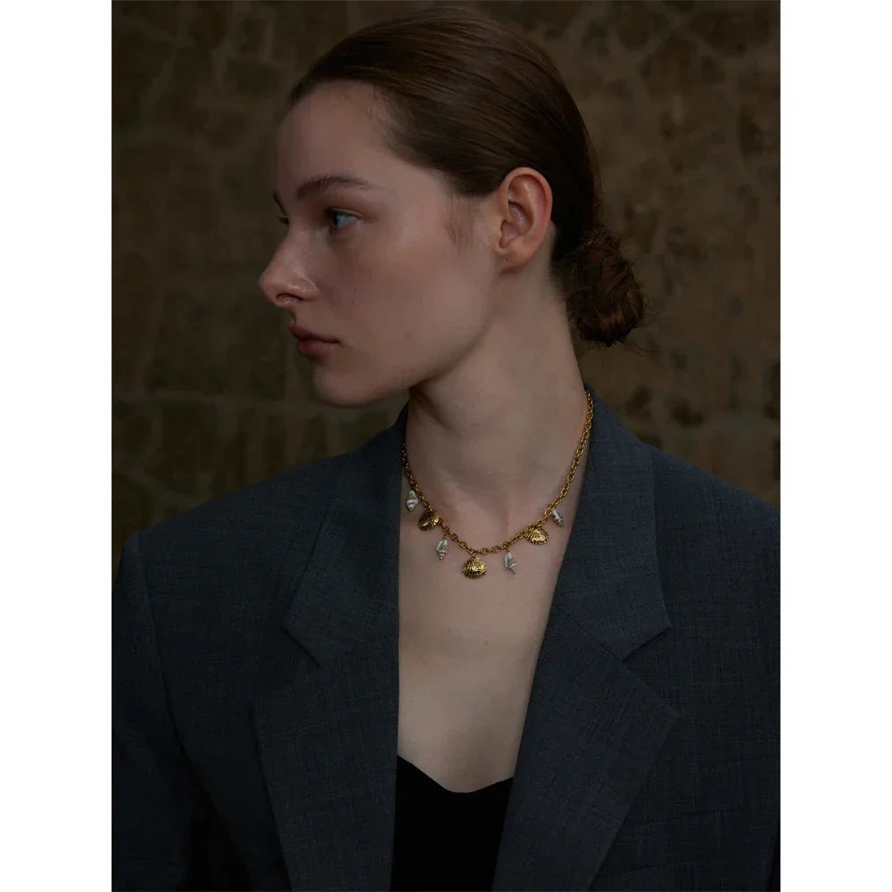 Gilded Shell Pendant