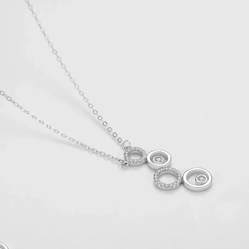 Shining CZ Bubble Pendant Necklace - TM & Co. Jewels