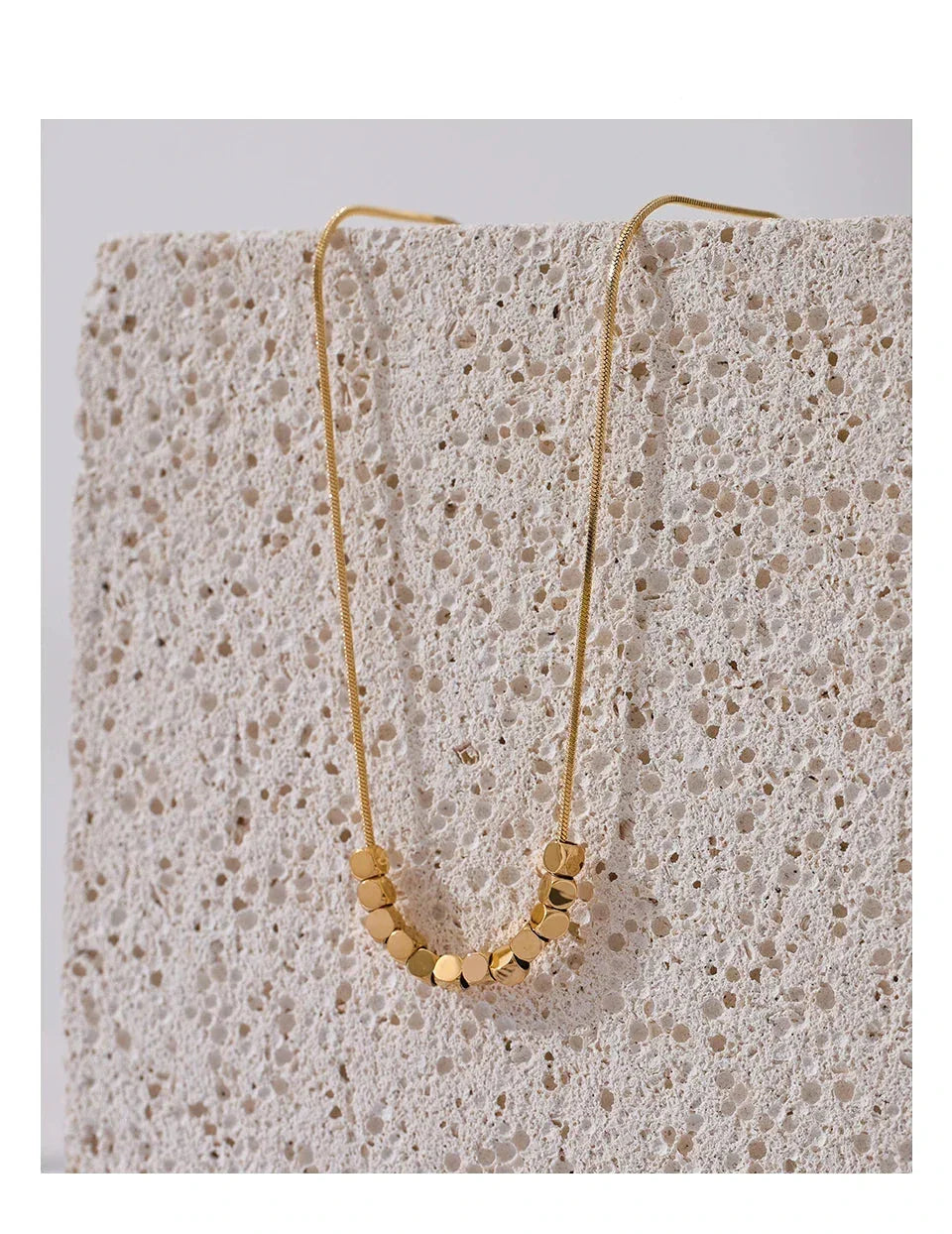 ModSquare Steel Beads Necklace - TM & Co. Jewels