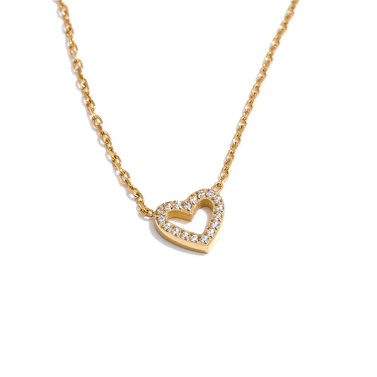 Hollow Heart Necklace - TM & Co. Jewels