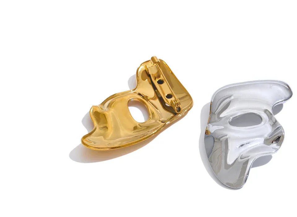 Abstract Visage Brooch