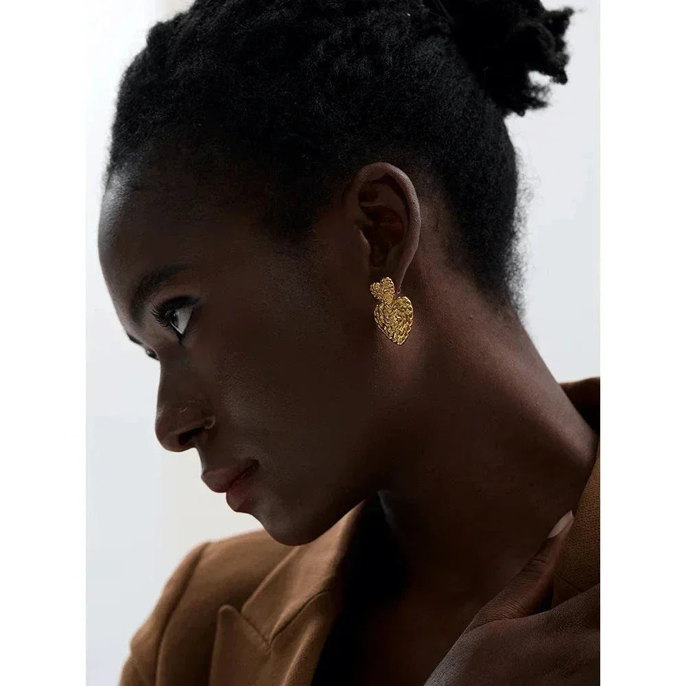 Twin Hearts Radiance Earrings - TM & Co. Jewels