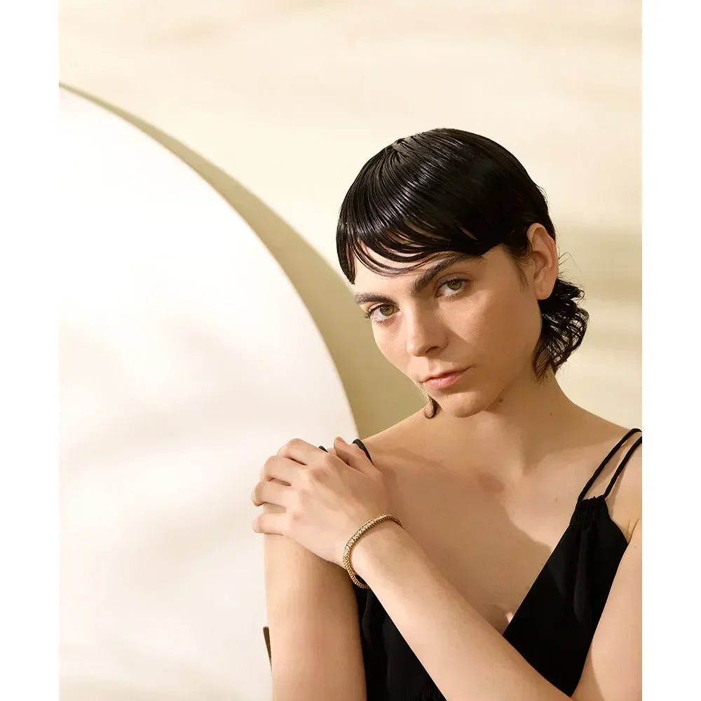 Aurora Glow Gold Chain Bangle - TM & Co. Jewels