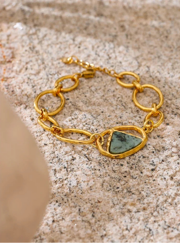 Slate Stone Link Bracelet