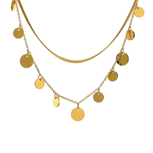 Golden Medallion Necklace - TM & Co. Jewels