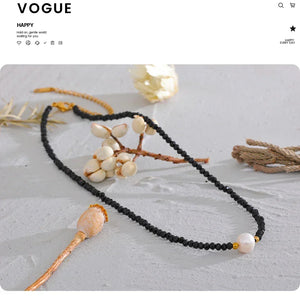 Noir Elegance Strand - TM & CO. JEWELS 