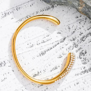 Geometric Grace Pearl Cuff - TM & Co. Jewels