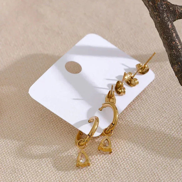 Crystal Rain Earrings - TM & CO. JEWELS 