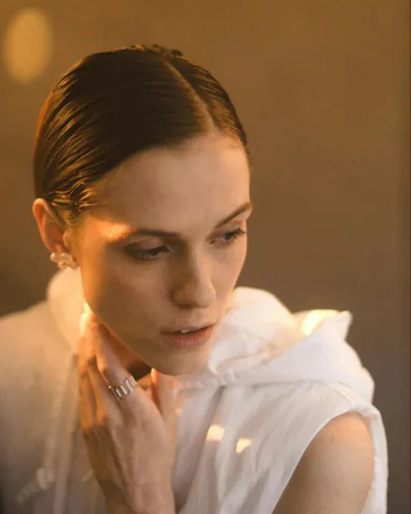 Close-up of premium silver rings for women by TM & Co. Jewels.