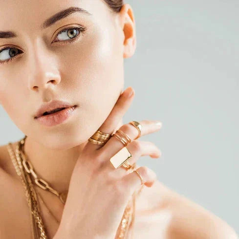 Radiant Gold Rings