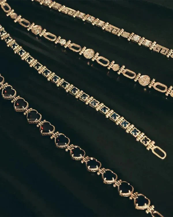 Premium 18k gold plated bracelet stacks for versatile layering and effortless style by TM & Co. Jewels.